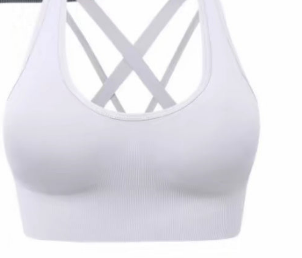 Cross back bra
